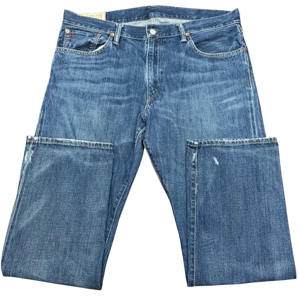 Polo Ralph Lauren Jeans Mens 36x30 Blue Medium Wash Straight Leg 100% Cotton